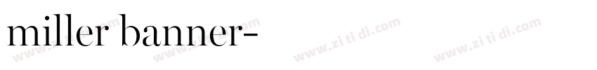 miller banner字体转换